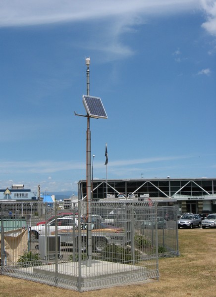 The new weather station on Gascoigne Reserve